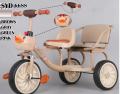 Baby Twin Bike 2 Seater Indoor And Outdoor Tricycle Twin Bike For Kids. 