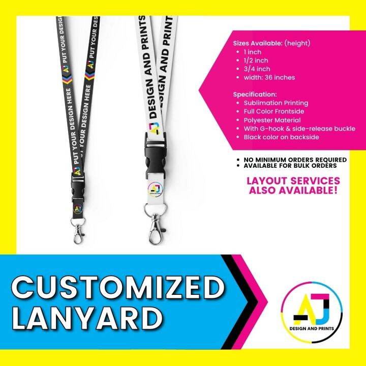 ID LACE LANYARDS - PERSONALIZED / CUSTOMIZED PRINTED ID LANYARD LACE ...