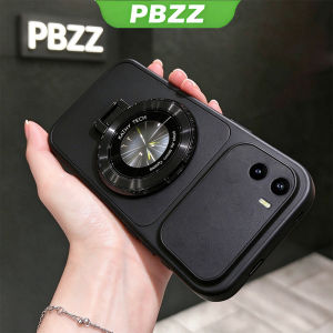PBZZ Case for VIVO Y15S Y15A Y01 phone casing Softcase Silicone shockproof Cover new design aesthetic cute Burgundy with holder for women DSCDZJ2
