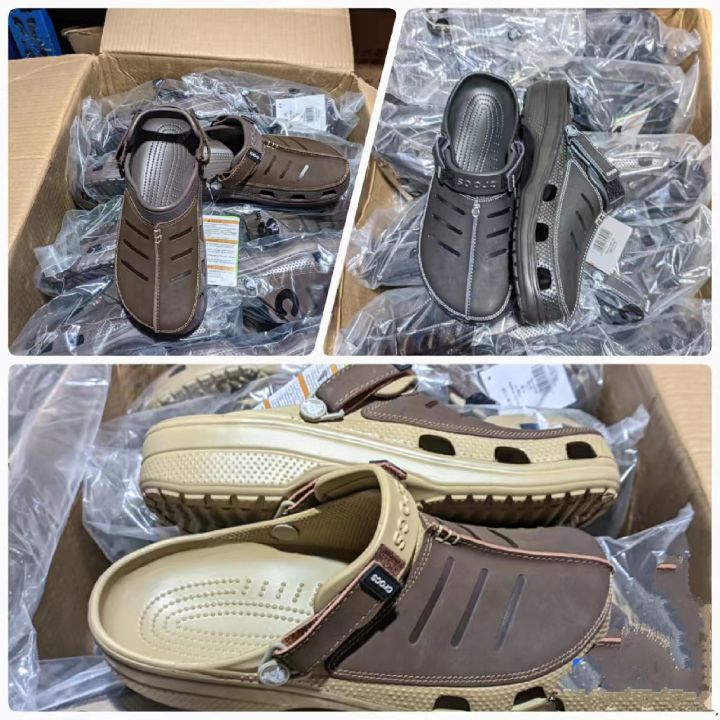 Clog Leather Men's holes shoes true skin eucken three generation 3