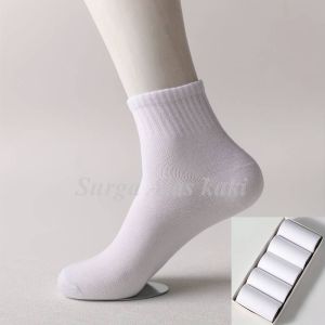 12 Pasang Kaos Kaki Olahraga Kaus Kaki Olahraga Pendek Putih Hitam Anak-anak Ukuran Remaja Sekolah