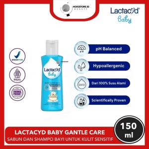 Lactacyd Baby Gentle Care 150ML - BodyWash & Shampoo 2in1 Untuk Kulit Sensitif