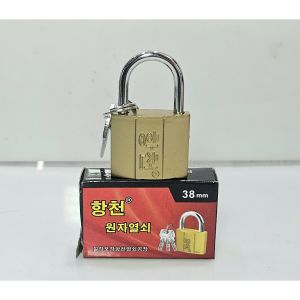 Ổ khóa cửa bấm tri vàng Hàn Quốc 3p (32mm) / 4p (38mm) / 5p (50mm) / 6p (60mm)