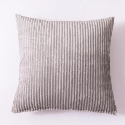 หมอนอิงผ้าลูกฟูก 45x45 ซม. เบาะรองนั่งนุ่มสแควร์โบฮีเมียนตกแต่งห้องนั่งเล่น