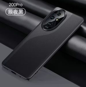 Honor 200 / Pro 5G Original PU Leather Upgrade Iron Lens Protection Full Protection Casing Sweat Resistant Soft Casing