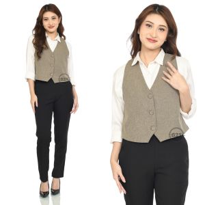 Rompi Vest Formal Wanita Untuk Kerja Kantor dan Kasual Bahan Import Premium Hight Quality