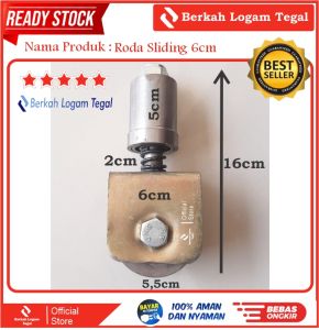 Roda Pagar Sliding Besi Super 6 cm