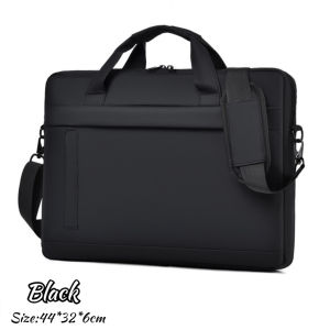 15.6 inch Laptop Bag with Soft Strap and Thick Lining Waterproof Briefcase Messenger Business Shoulder Bag 44x32x6 cm
