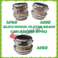 ELICA NICKEL PLATED BRASS CABLE GLAND (IP68) - M40 , M50 AND M63. 