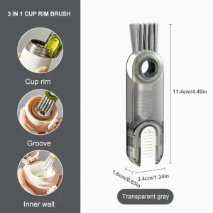 【Same Day Shipping】3 in 1 Multifunctional Cup Lid Cleaning Brush Household Detailing Cleaning Brushes Baby Bottle Cleaning Brush Tools