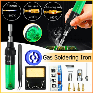 COD Solder Gas Butane Portable Tanpa Listrik Iron Welding Tol 14In1 1300 Celcius Multifungsi Lengkap