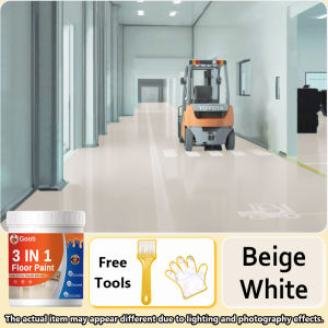 ✨1 Gallon✨ Upgrade 3 in 1 Cement Floor Paint  Wear-resistant Waterproof Anti-slip For Warehouse Factory Garage  Patio Indoor Outdoor Epoxy Resin Floor Paint