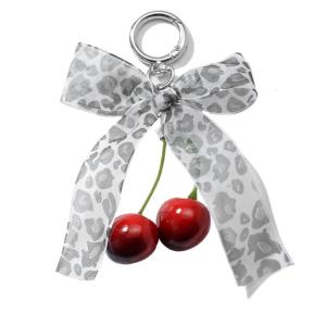 Thanh Lịch Cherrys Bowknot Mặt trang trí chủ đề Tình Yêu Xách Tay Keychain Quyến Rũ Mạnh Mẽ Mặt Dây Chuyền Cho Túi Xách Hoàn Hảo Cho sử dụng thường nhật Gifting