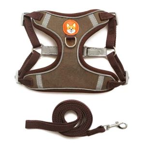 Pet Dog Harness With Leash Pet Adjustable Reflective Harness Vest Kitten Puppy Harness Vest for Pet