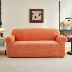 2026 Alice 1/2/3/4 Seater Universal Sofa Cover Elastic Jacquard Sofa Cover Embossed Pattern Sofa Cl