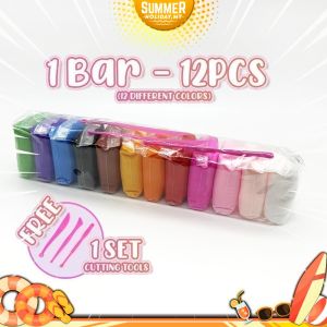 12 Color DIY Light Clay Set Tools Non-Toxic Clay Air Dry Slime Play Doh Modeling Art Creative Gift Toy 超轻黏土
