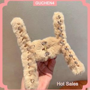 GUCHEN4🎀 Kawaii mùa thu mùa đông lông tóc claws Clip thời trang cổ điển rắn Lông Cá mập tóc clip kẹp tóc Hàn Quốc Phụ kiện cho phụ nữ cô gái