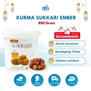 Kurma Sukari Ember 850 Gram | Kurma Raja Basah Premium Best Quality