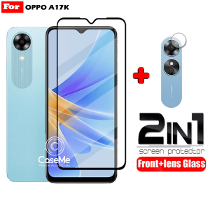 Paket 2in1 Tempered Glass Anti Static Oppo A17K Free Anti Gores Kamera