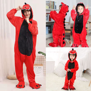 SKY พร้อมส่ง ชุดมาสคอต ชุดโฮมเด็กผู้ใหญ่ ชุดไดโนเสาร์สีแดง ชุดนอนฤดูหนาว หนา นุ่ม ชุดปาร์ตี้ ชุดแฟนซี ชุดสัตว์ แฟชั่น ราคาถูก