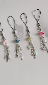 Phone Lanyard Wrist Strap Jellyfish Star Keychain Chain Phone Charm Antilost Y2K Cellphone Strap Hanging Cord for Women