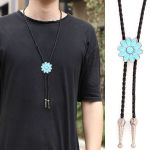 Có Thể Điều Chỉnh Bolo Tie Phổ Biến cao bồi miền Tây Thanh Thiếu Niên Phụ Nữ Khiêu Vũ Cà Vạt Punk Áo Sơ Mi hoa Hợp Kim & Đá Quý Mặt dây khóa