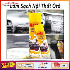 Combo 2 Bình Xịt Bọt Đa Năng Vệ Sinh Ghế Da Nội Thất Ô Tô Foam Cleaner Màu Vàng
