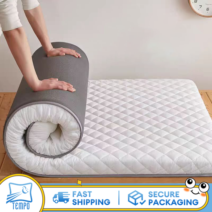 Foldable Latex Foam Bed Memory Breathable Mattress Single/Double/King