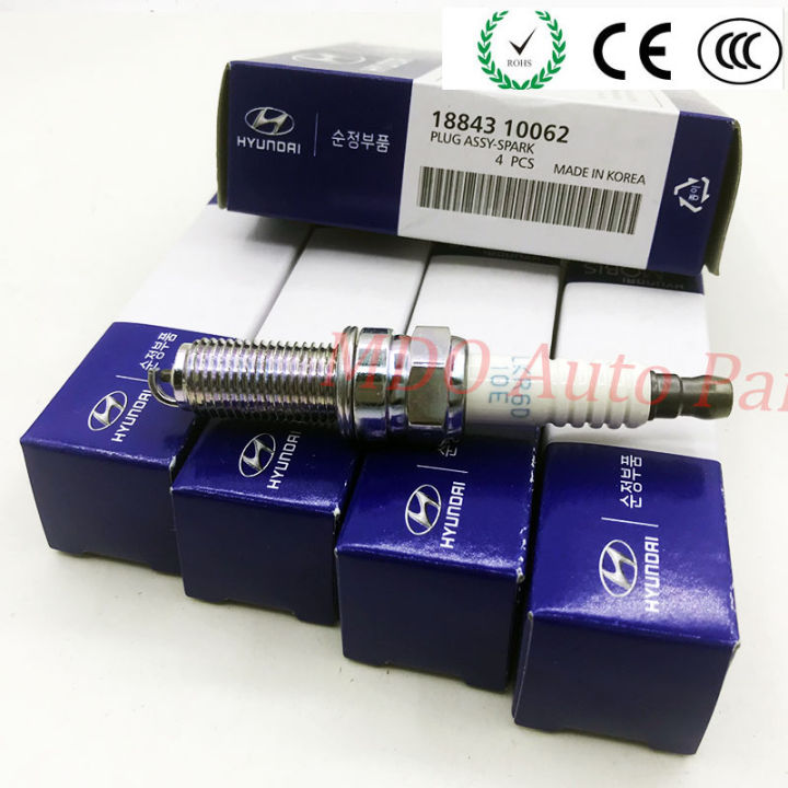 Genuine NGK 1884310062 LKR6D10E (4pc) Spark Plug for Hyundai Accent