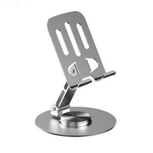 【จัดส่งในไทย】แท่นวางโทรศัพท์โทรศัพท์แท็บเล็ตแบบพกพาที่วางโทรศัพท์พับได้อุปกรณ์เสริมโลหะผสมอะลูมิเนียมแบบปรับได้กันลื่น ฐานสามารถหมุนได้ 360 องศา hodo