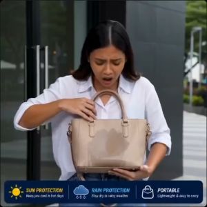 BELIEVE Folding Umbrella with Free PVC Storage Pouch Keep Your Bag Dry After Rain UV Protection Silver Coating Rain Umbrella Portable Compact 3 Fold Umbrella Waterproof Travel Umbrella Manila Stock