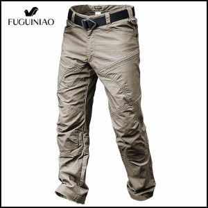 FUGUINIAO Cargo Pants Men Elastic Waterproof Tactical Jogger Pants Hiking Trekking Jogger Casual Trousers Sweatpants Streetwear