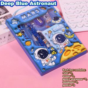 6 in 1 childrens gift student stationery set pencil set student back-to-school gift study supplies pencil case