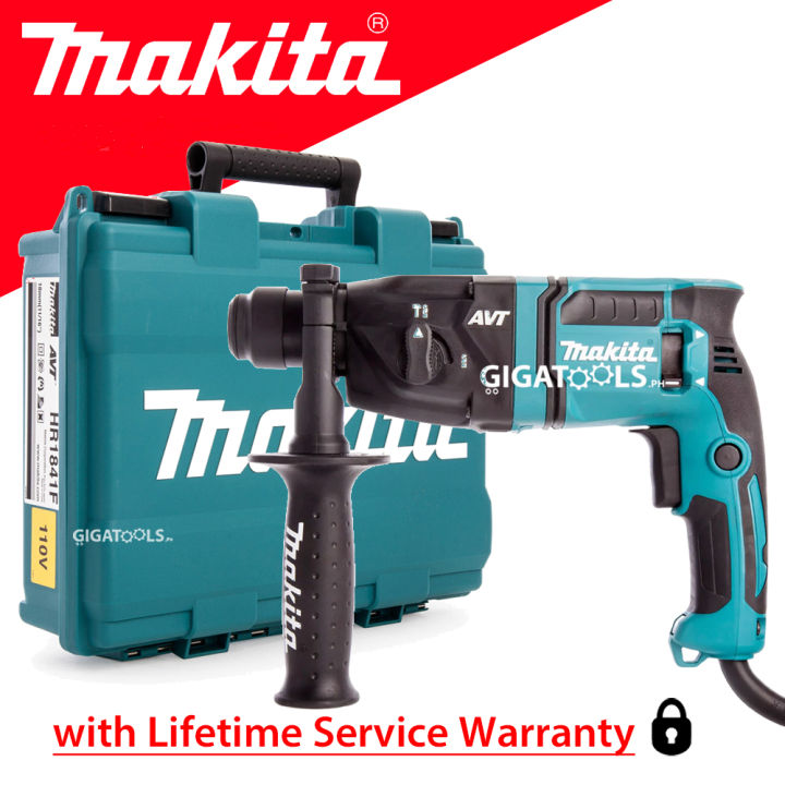 Makita HR1841F/2 AVT Bohrhammer 240V – 18mm In Beton, Mit Tragetasche Und Antivibrationssystem