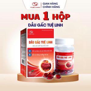 Dầu gấc Tuệ Linh [Chính hãng] - Giúp tăng cường thị lực giảm mỏi mắt khô mắt cận thị - Hộp 60 viên