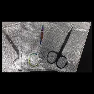 Stainless steel beauty scissors Trim eyebrows eyelashes and nose hair Professional elbow scissors