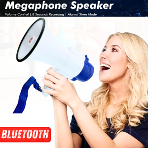 Taffware Pengeras Suara Megaphone Toa charger jualan keliling Bluetooth U Disk Recording 15W 518