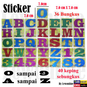 Colorful English Letters Alphabet and Numberic  Student DIY Stationery Decoration Stickers Suitable for Events STF8953