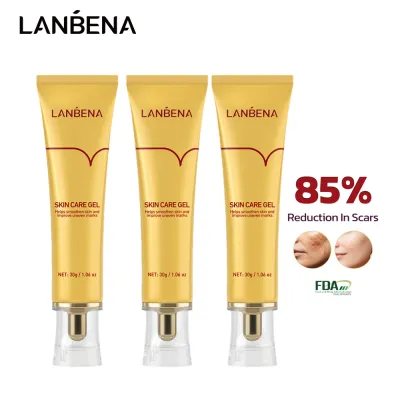 LANBENA Scar Remover Gel Scar Removal Cream Plant Extracts Acne Pimples Stretch MarksTreatment Facial Skin Care Pimple Acne Remover Cream 30g