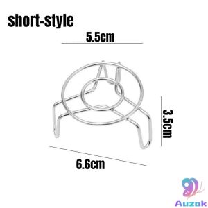 Auzak Stainless Steel Mini Steamer Rack Steam Stand Kitchen Cooking Tool Camping Tool 1Pcs