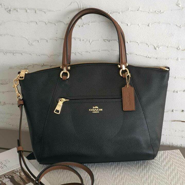 Coach black 2024 prairie satchel