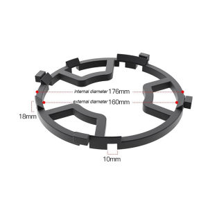 Universal Pot Holder Anti-Skid Gas Stove Bracket Stand Kitchen 4&5 Ear Wok Cooktop Range Cast Iron Milk Pot Holder Small Pot Rack