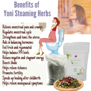 Yoni Steaming Herbs 50g Treat Hemorrhoids / Regulate Menstrual Cycle / Treat Post Partum Conditions / Heal the Womb / Helps Relieve Itchiness / Promotes Fertility / Relieves Menstrual Pain and Cramps / Treat Post Partum Condition / Align & Heal Post Birth