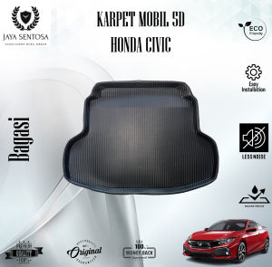 Karpet Mobil 5D Honda Civic R/Turbo/RS 2016-2025 + Alas Kaki ( Keset ) Karpet 5D New Model Fullset