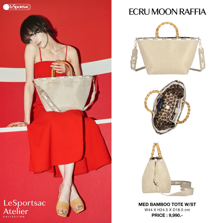 Lesportsac Med Bamboo tote W/ST bag กระเป๋าสะพายข้าง Style 2008
