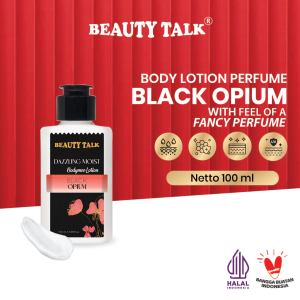 BEAUTY TALK Body Lotion Parfume Bl4ck 0pium  - 100ML  Lotion Pencerah Pelembab Kulit