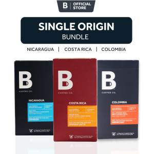 B Coffee Co. Single Origin Bundle 3 Packs (Nicaragua Costa Rica Colombia)