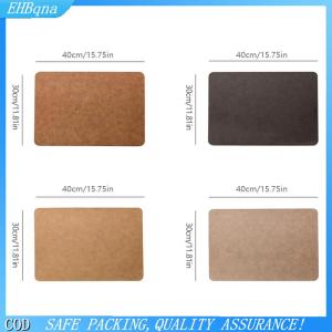 COD 1pcs ánh sáng sang trọng rắn da placemat Cà Phê Nâu PU bảng Mat không thấm nước oilproof cách nhiệt tấm Bát Pad Bảng trang trí nội thất