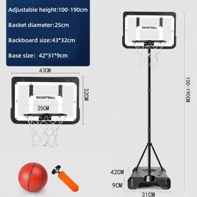 Basketball Ring for Kids/Adult 4.9/6.5/8.2ft Portable Adjustable Height Mini Basketball Hoop Basketball Ring With Stand Toys 【Fast Delivery】