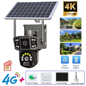V380 PRO 8MP Triple Lens Solar WiFi Security Camera 10X Optical Zoom PTZ Outdoor Waterproof CCTV Two-Way Audio Full Color Night Vision Human Detection TF Card Storage Surveillance Camera 2/2 推荐一些安防监控设备的购买渠道 安防监控设备的安装和调试需要注意哪些问题? 如何选择适合自己的安防监控设备?